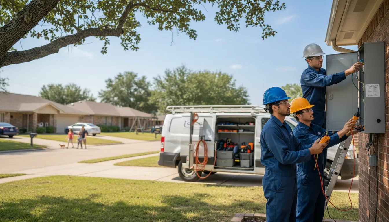 Certified electrician providing emergency electrical services in Lakeview, OH